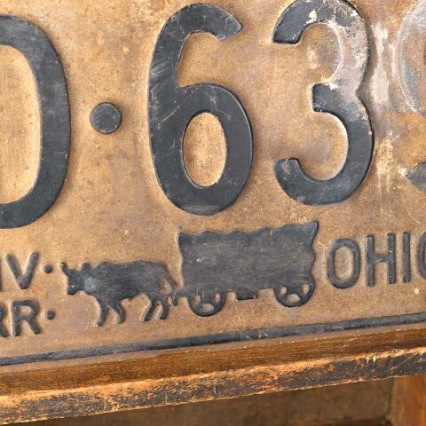 #55542 Antique 1938 OHIO Auto License Plate image 3