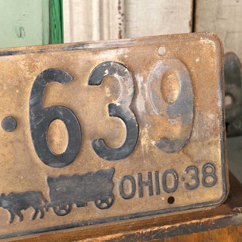 #55542 Antique 1938 OHIO Auto License Plate image 5