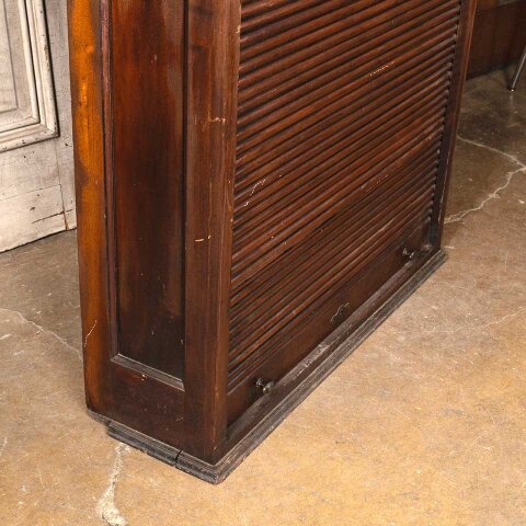 #55565 35x50 Antique Wood Roll Up Storage Cabinet image 8