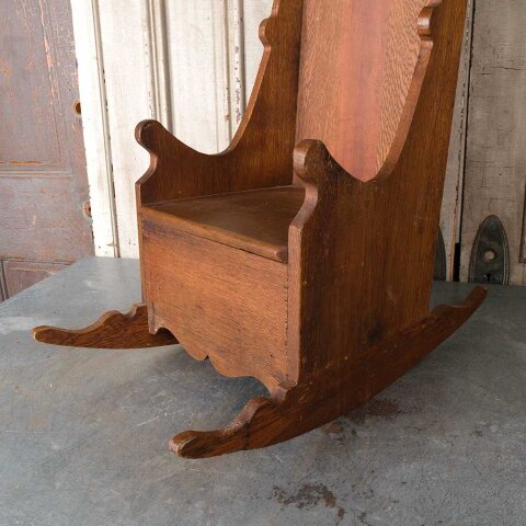 #55585 Antique Handmade Children's Rocking Chair image 3