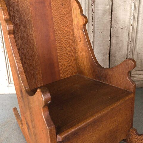 #55585 Antique Handmade Children's Rocking Chair image 5