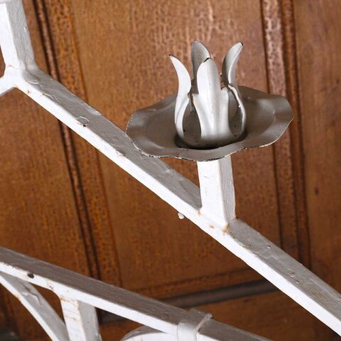 #55608 Painted Wrought Iron Candelabra Candle Stand image 6