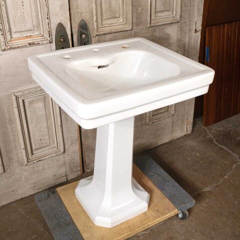 #55609 Antique Standard Porcelain Pedestal Sink image 5
