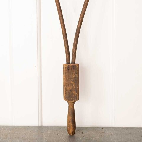 #55611 Antique Wood Rug Beater image 2