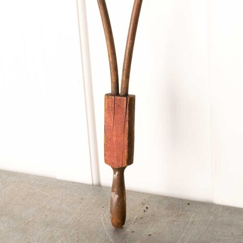 #55611 Antique Wood Rug Beater image 5