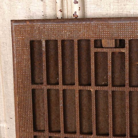 #55613 12x14 Antique Heat Grate Floor Vent Cover image 2