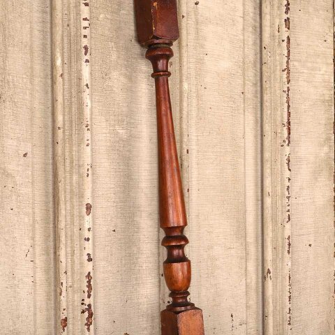 #55621 Antique Turned Pine Wood Staircase Baluster image 3