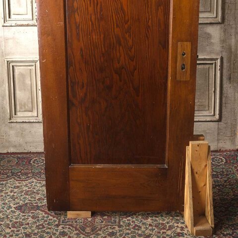 #55627 30x77 Salvaged Antique 1 Panel Interior Door image 3