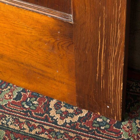 #55627 30x77 Salvaged Antique 1 Panel Interior Door image 4