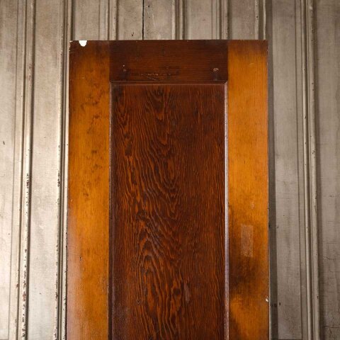 #55628 24x78 Salvaged Antique 1 Panel Interior Door image 2