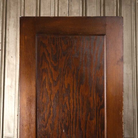 #55629 30x77 Salvaged Antique 1 Panel Interior Door image 2