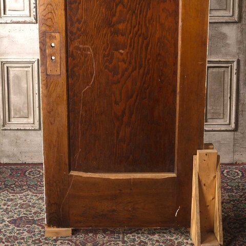 #55631 30x77 Salvaged Antique 1 Panel Interior Door image 3