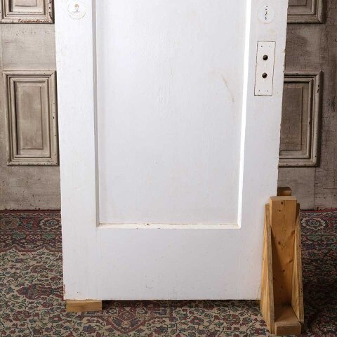 #55631 30x77 Salvaged Antique 1 Panel Interior Door image 7