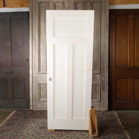 #55632 30x80 Salvaged 3 Panel Wood Interior Door image 4