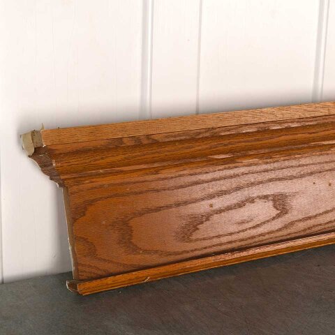 #55634 51" Salvaged Oak Wood Door/Window Header image 2