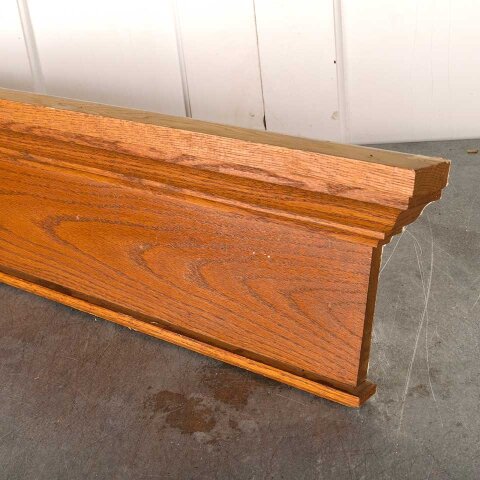 #55634 51" Salvaged Oak Wood Door/Window Header image 3