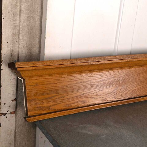 #55637 77" Salvaged Oak Wood Door/Window Header image 3