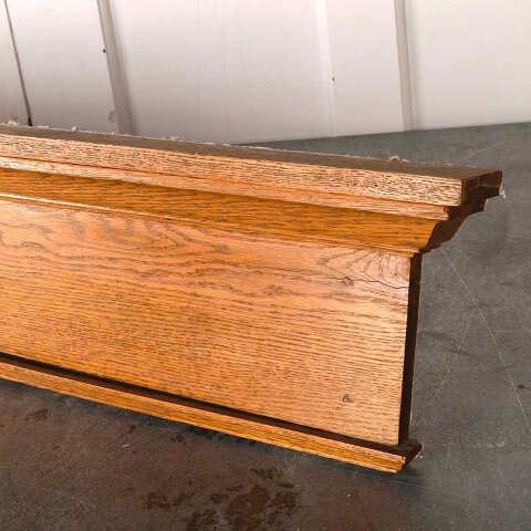 77" Salvaged Oak Wood Door/Window Header