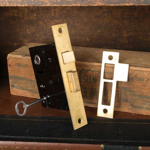 #55641 Antique Russell & Erwin Mortise Lock Set image 2