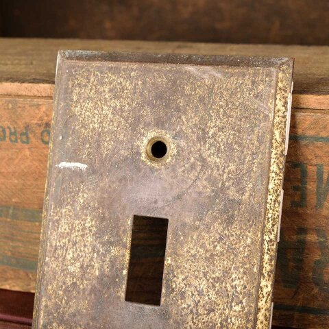 #55685 Vintage Brass Toggle Light Switch Cover Plate image 4