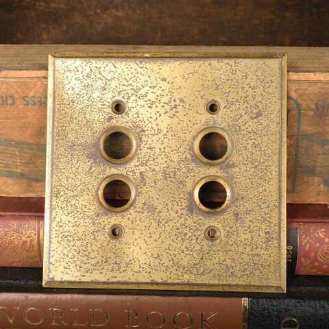 #55687 Antique Brass Push Button Light Switch Cover image 5