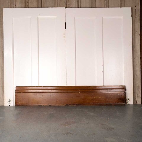 #55692 Salvaged Antique Pine Baseboard Trim w/ Cap image 2