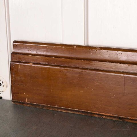 #55692 Salvaged Antique Pine Baseboard Trim w/ Cap image 4