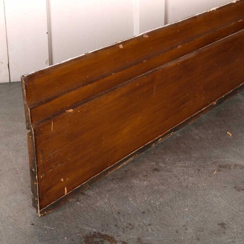 Salvaged Antique Pine Baseboard Trim w/ Cap