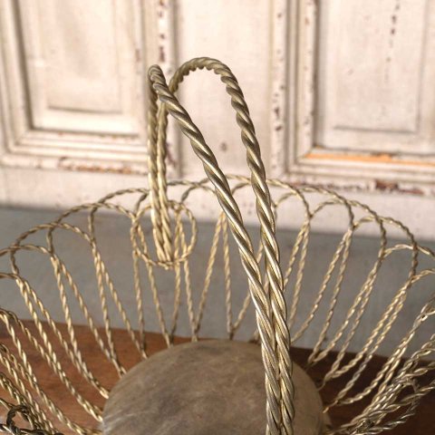#55722 Decorative Twisted Metal Wire Basket image 2