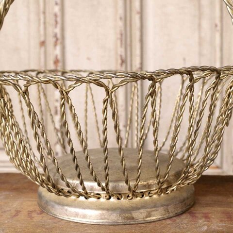 #55722 Decorative Twisted Metal Wire Basket image 3