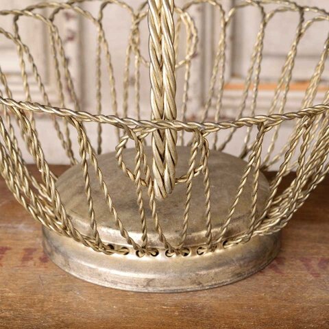 #55722 Decorative Twisted Metal Wire Basket image 5