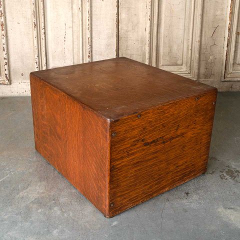 #55746 Antique Oak 4 Drawer Library Card Catalog image 7