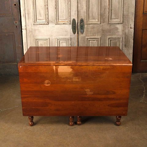 44x71 Antique Folding Wood Dining Table