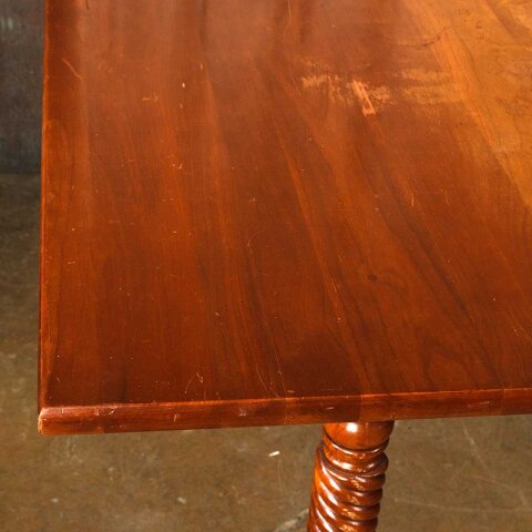 #55756 44x71 Antique Folding Wood Dining Table image 7