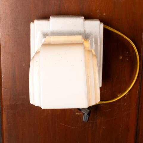 #55787 Antique Porcelain Wall Sconce Light Fixture image 4