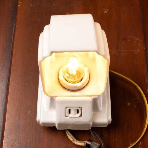 #55787 Antique Porcelain Wall Sconce Light Fixture image 5