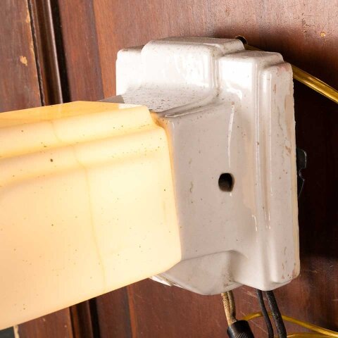#55787 Antique Porcelain Wall Sconce Light Fixture image 7