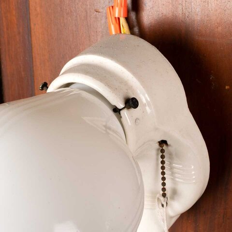 #55789 Antique Porcelain Wall Sconce Light Fixture image 7