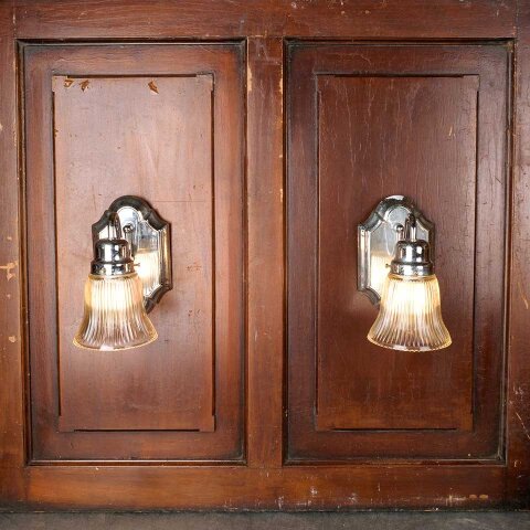 #55792 Set of 2 Salvaged Wall Sconce Light Fixtures image 2