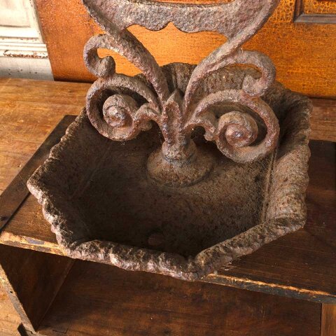 #55803 Antique Cast Iron Boot Scraper & Pan image 4