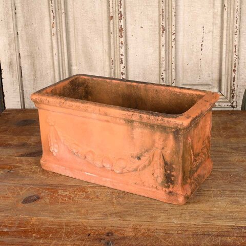 15x8 Vintage Terra Cotta Garden Planter