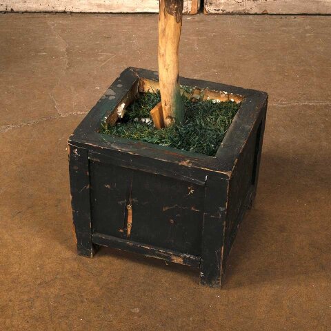 #55811 Faux Topiary w/ Wood Container Base image 5