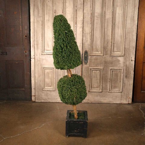 #55811 Faux Topiary w/ Wood Container Base image 6
