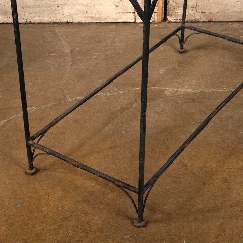 #55815 Metal & Wicker Console Table image 7