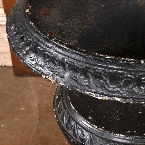 #55827 Kramer Bros. Cast Iron Garden Urn & Pedestal image 6