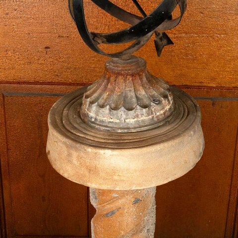 #55835 Armillary Garden Ornament & Stone Pedestal image 4