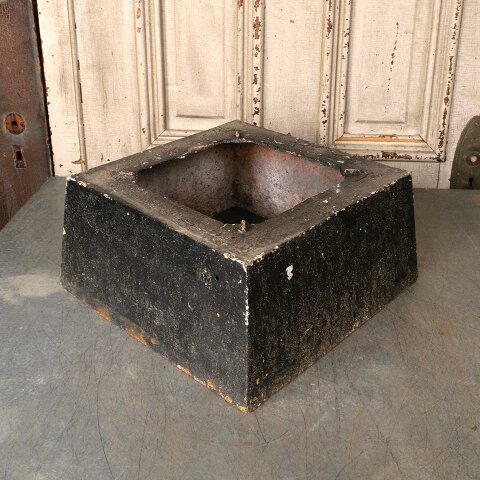Antique Cast Iron Garden Urn Pedestal Base