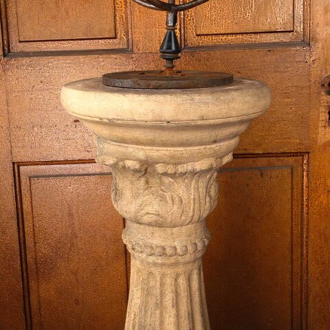 #55839 Metal Garden Armillary on Ornate Pedestal image 4