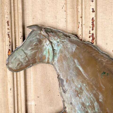 #55845 28x15 Copper Weathervane Horse Ornament image 2
