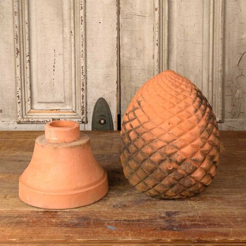 #55848 10x18 Terra Cotta Pineapple Garden Ornament image 7